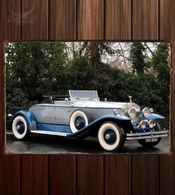 Металлическая табличка Rolls-Royce Silver Ghost 40 50 Speedster Boattail Roadster